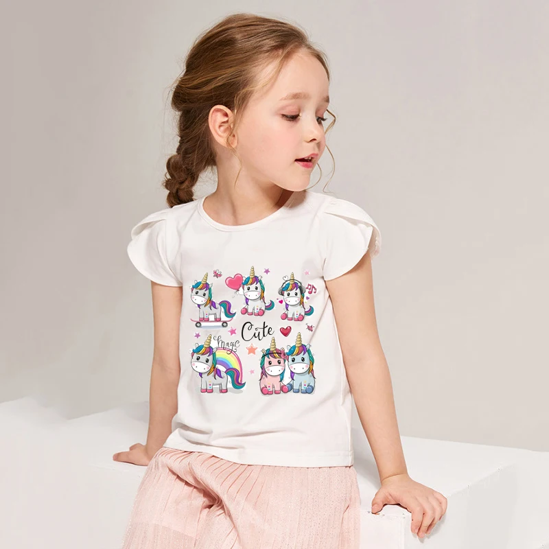 

Cartoon Animal Series Iron-on Transfers For Clothing Stickers Cute Cat Unicorn Heat Thermal Transfer For Clothes Appliques DIY