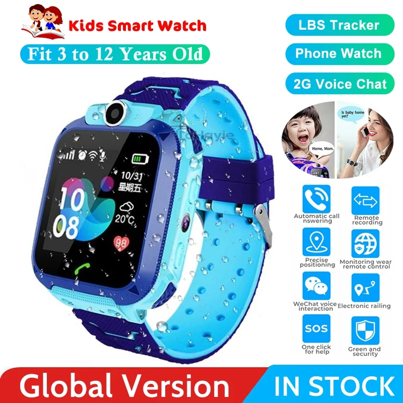 Детские Смарт часы Q12B для телефона водонепроницаемые LBS Smartwatch с функцией