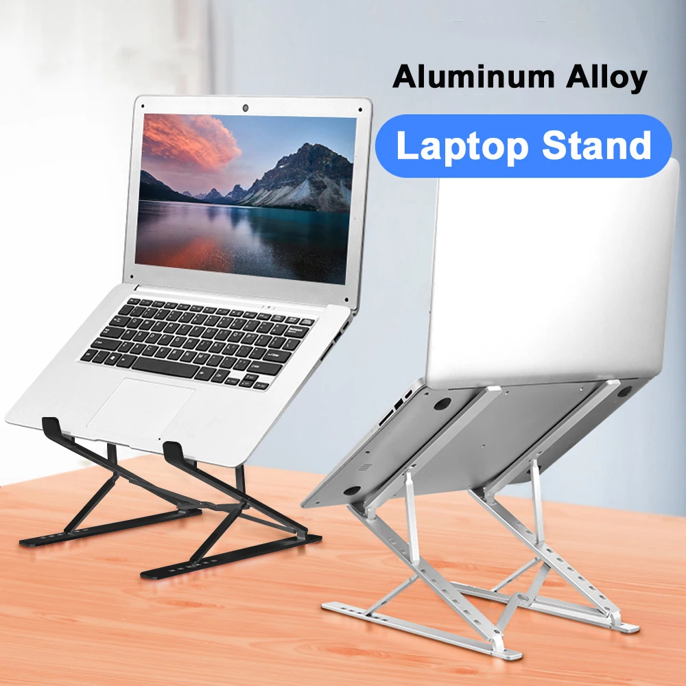 

Laptop Stand Holder Aluminum Stand For MacBook Portable Laptop Stand Holder Desktop Holder Notebook PC Computer Stand for 12-17"