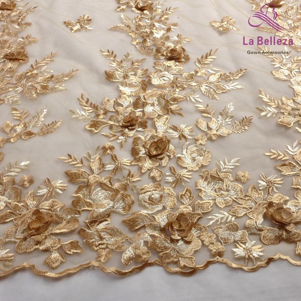 La Belleza дизайн кружева, темно-розовые 3D Цветы кружевная ткань, розовые 3D Цветы Кружевная Ткань вечернее платье кружевная ткань 1 ярд