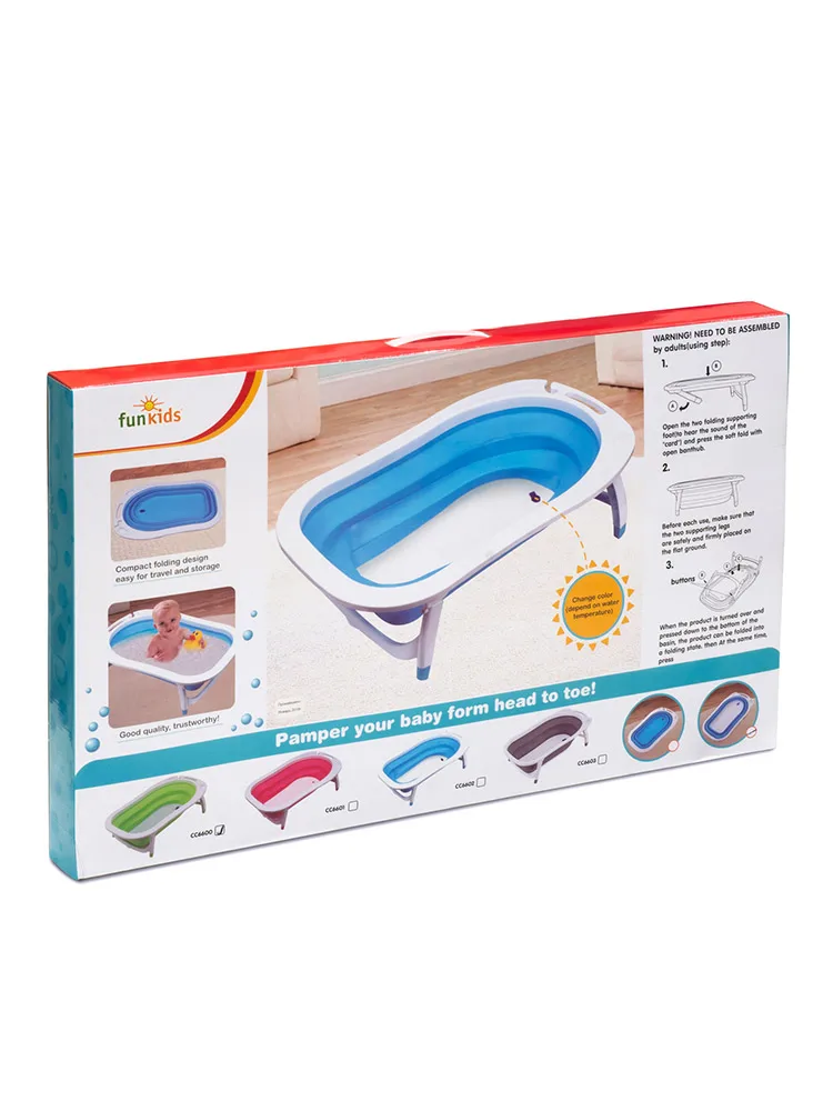 Ванна детская складная Funkids &quotFolding Smart Bath" для купания новорожденного|Детские