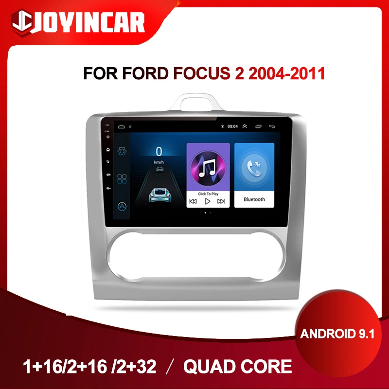 2G + 32G Android 9 1 2 DIN Автомобильный Радио Мультимедиа Видео плеер навигация GPS для Ford