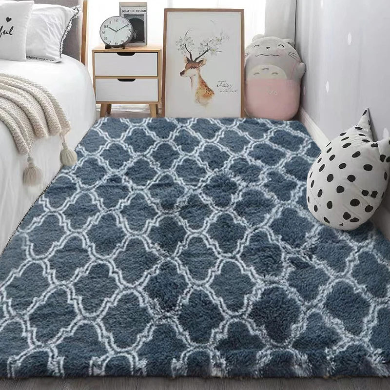 

2022 Fashion Children's Bedroom New Colorful Carpets Carpet Living Room No Shedding Modern Home Decoration Baby Crawling Mat