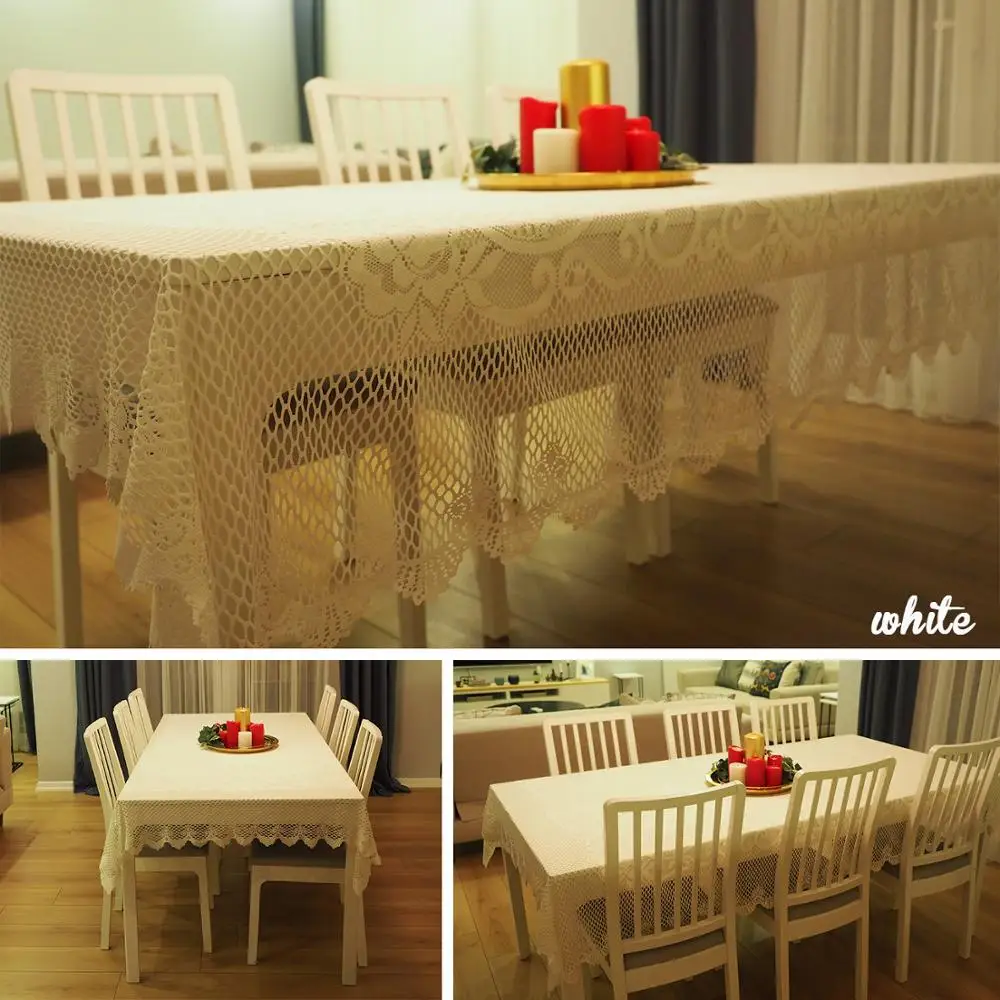 Турецкая трикотажная кружевная Скатерть для свадьбы или домашнего декора