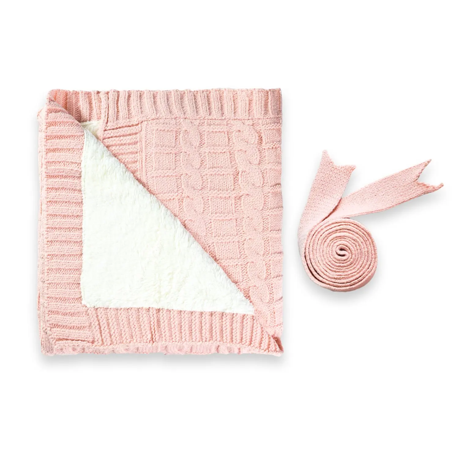 

Pierre Cardin Original Licensed In Welsoftlu Pink Knitwear Blanket