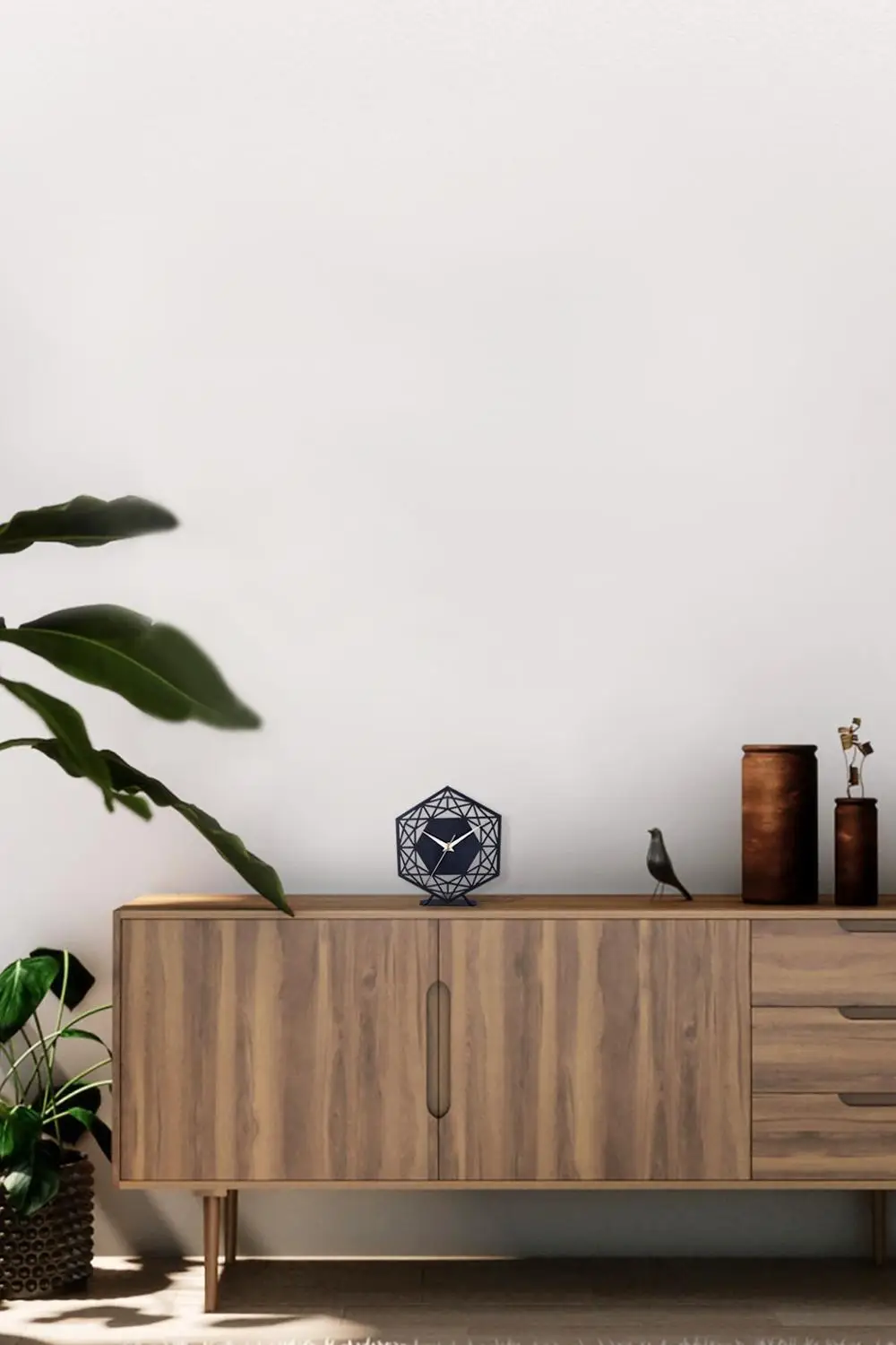 

Nirengi Luxury Metal Table Clock, Retro Metal Table Clock 18 cm diameter- Made in Turkey-Can be used as Gift