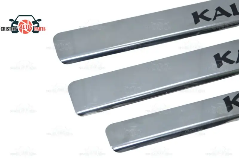 Пороги двери для Lada Kalina 2004 ~ 2018 ступенчатая пластина внутренняя отделка защитные