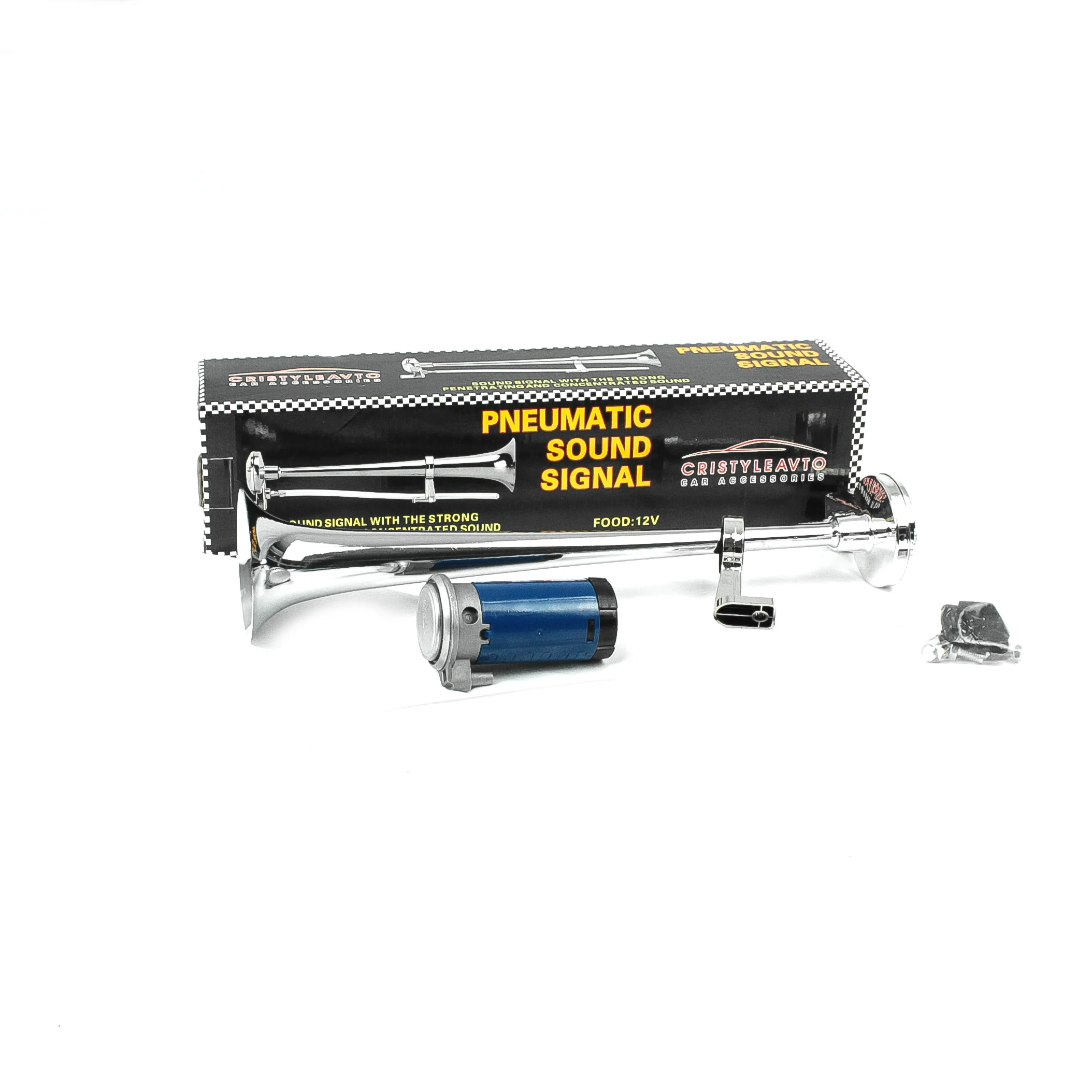 Сигнал воздушный однорожковый | Пневматический гудок автомобильный