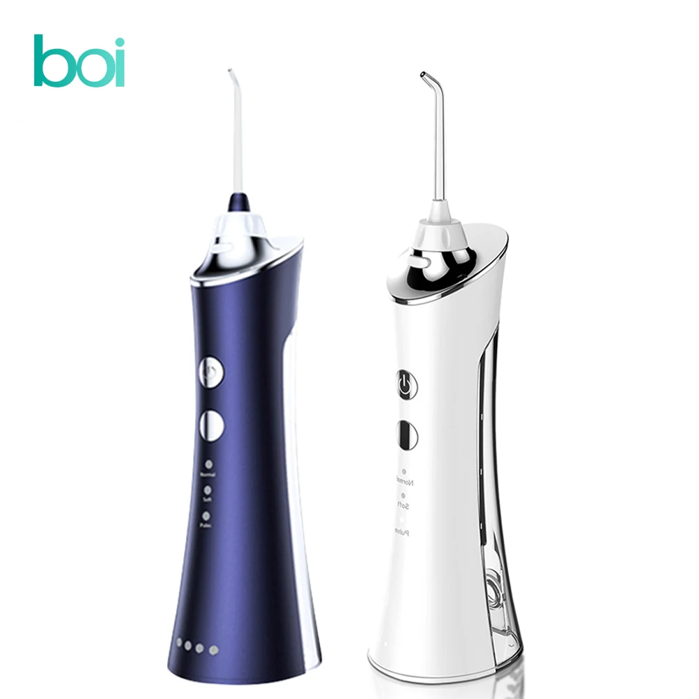 

[Boi] Oral Irrigator Syringe Water Flosser Portable Electric Tooth Dental Water Jet USB Rechargeable 150ML IPX7 Teeth Cleaner