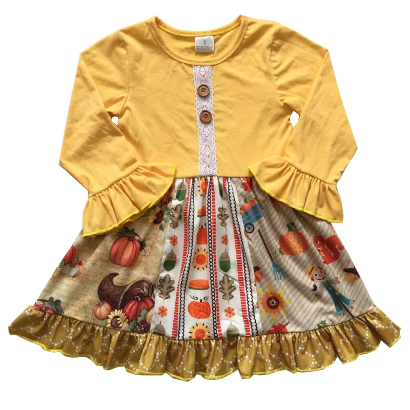 Новый стиль Оптовая продажа Эксклюзивная детская одежда Платье для девочек с