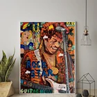 Картина на холсте с изображением уличной поп-арт граффити, постер с изображением знаменитой рок-звезды Джини Хендрикс, картина с HD-изображением для украшения гостиной