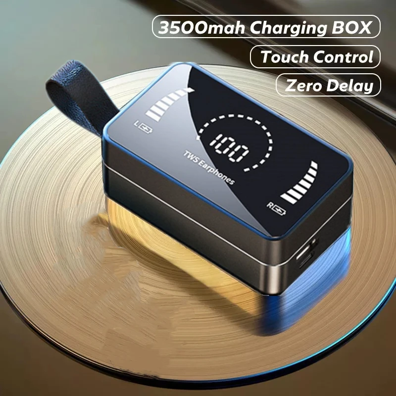 TWS-стереонаушники с поддержкой Bluetooth и зарядным футляром на 3500 мА · ч | Электроника