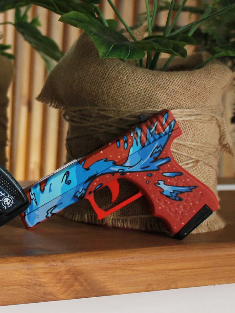 Деревянный пистолет Glock Дух воды CS GO | Пистолет кс го (Деревянный резинкострел