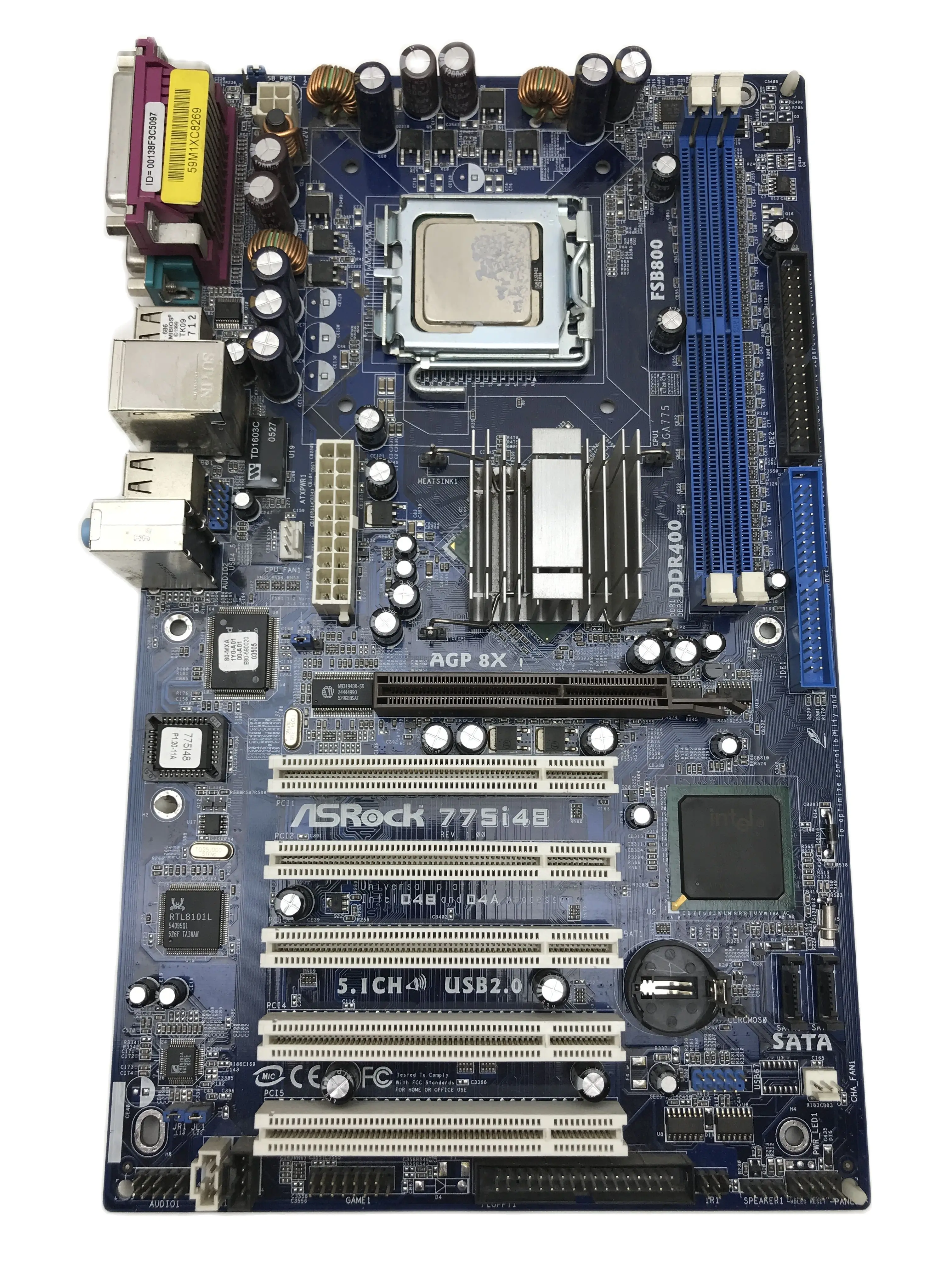 Материнская плата ASRock 775i48 LGA 775 +CPU +RAM | Компьютеры и офис