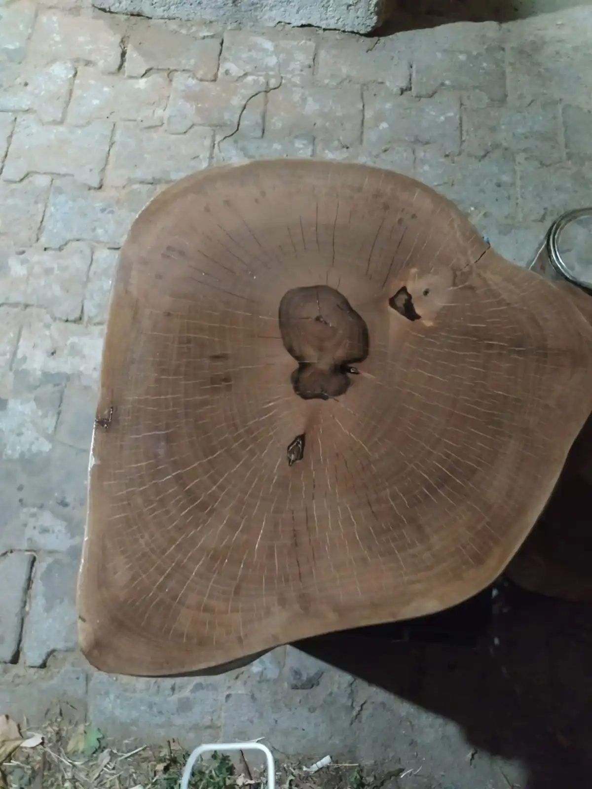 

3 walnut wood coffee tables