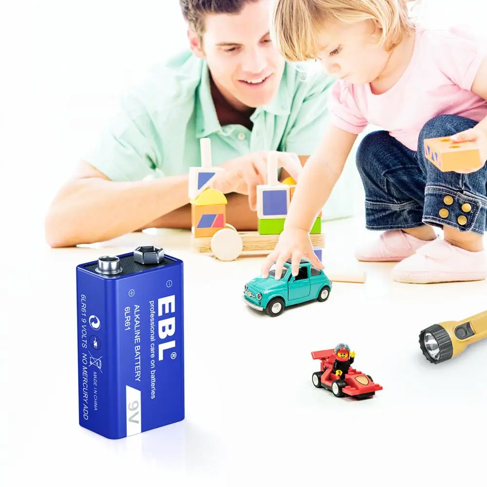 4 шт. щелочные батарейки 9 В без ртути|Батарейки| |