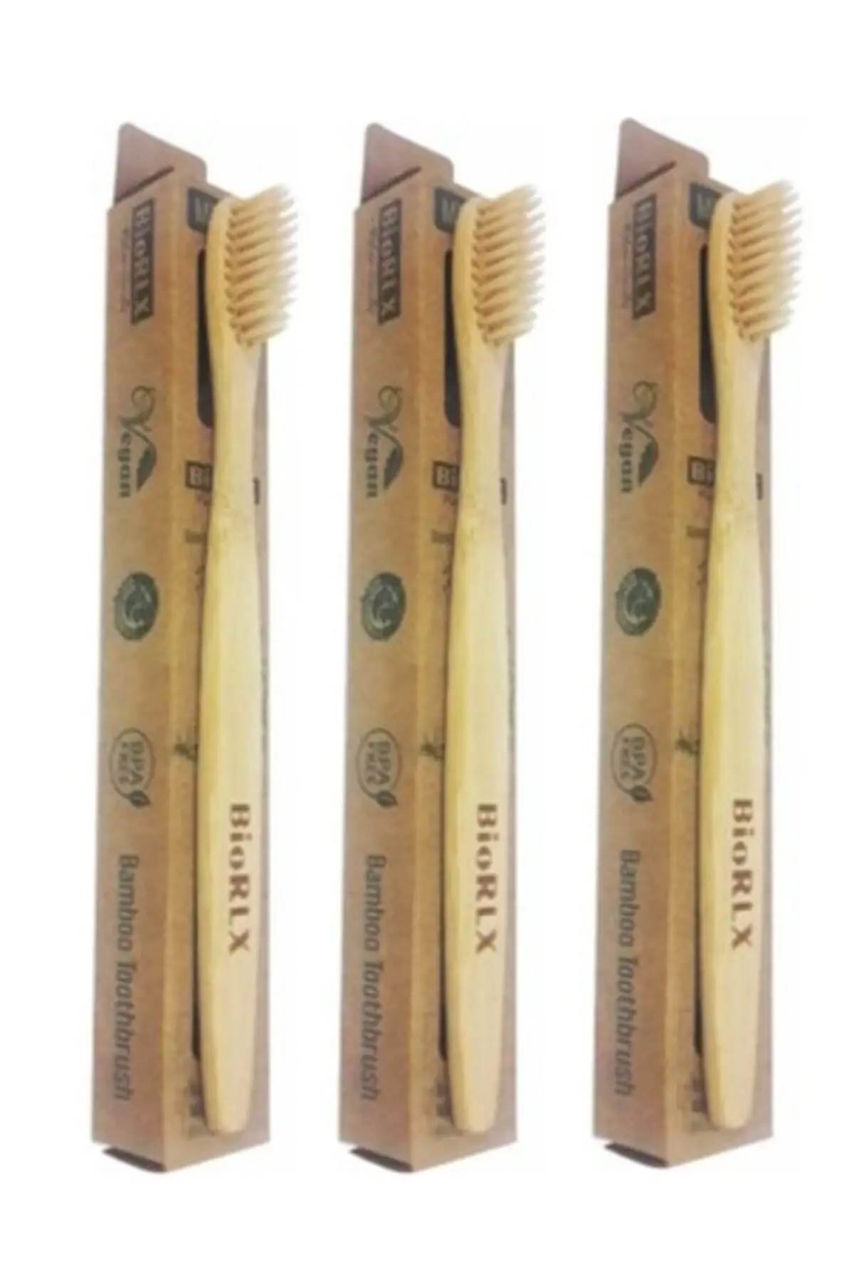 

YENİ ÜRÜN 2021 Bambu Diş Fırçası Medium Ekolojik X 3 Adet bambu
