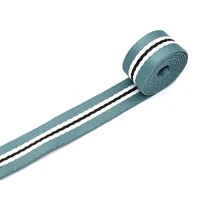 1fabric belt webbing belt knit tape ribbon blue ribbon stripe webbing bag webbing canvas webbing bag accessories textile sewing
