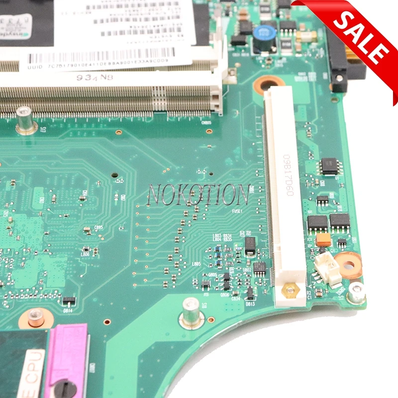 Материнская плата NOKOTION V000125810 V000126450 для ноутбука Toshiba Satellite A300 A305, материнская плата GM45 DDR2 с графическим слотом