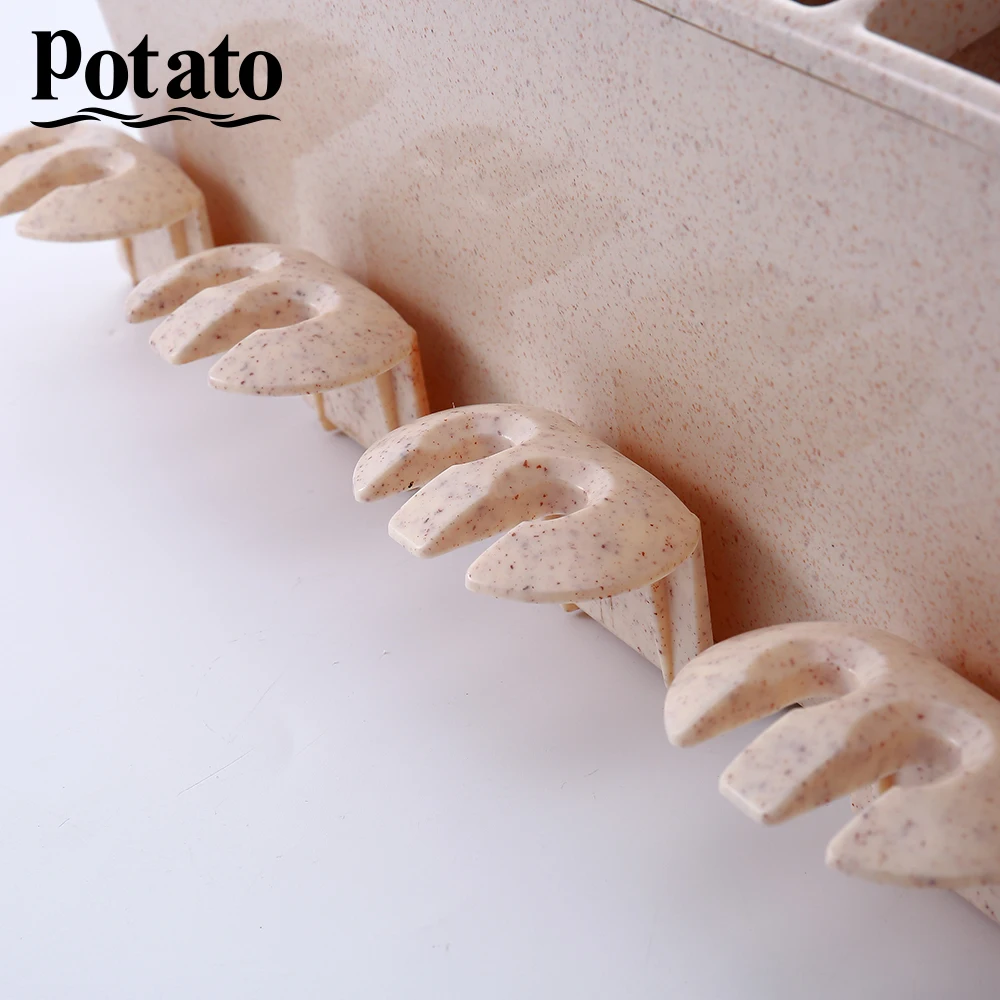 Potato Держатель для зубной щетки на присоске крышка настенный держатель хранения