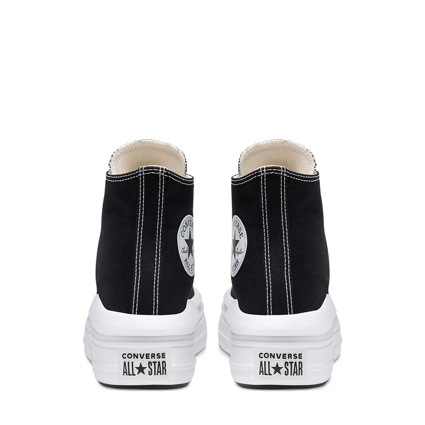 Оригинальные женские черные кроссовки Converse Chuck Taylor All Star Move на платформе Hi 568497C - 001
