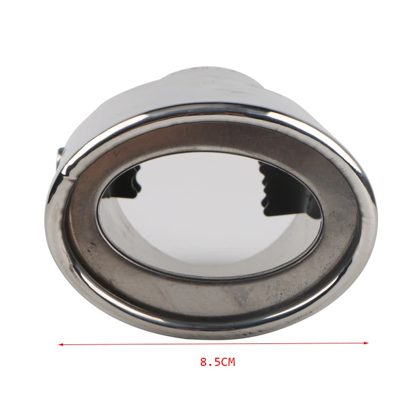 

63mm Universal Car Exhaust Muffler Tip Round Stainless Steel Chrome Exhaust Tail Muffler Tip Pipe Silver Car Accessories Muffler