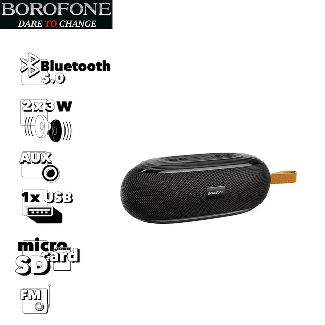 Как разобрать блютуз колонку borofone Bluetooth колонка BOROFONE BR9 Erudite Sports BT 5.0, 3Wx2, AUX/microSD/USB/FM (