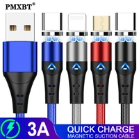 magnetic type c cable 3a fast micro usb charging data cable for iphone samsung xiaomi magnet usb c charger mobile phone usb cord