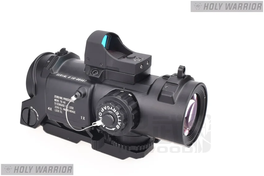 Тактический скоростной Регулируемый прицел Holy warrior 1X 4X с красной точкой для