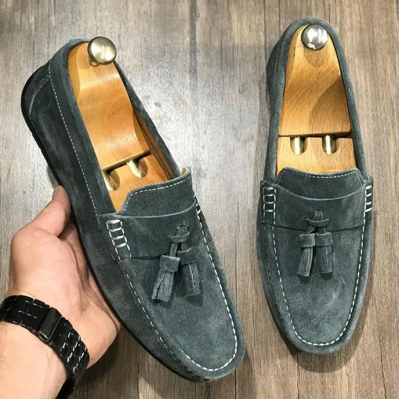 

Trend 2021 teenage casual shoes Boy fashion walking shoes men genuine leather men designer shoes luxury brand male aya