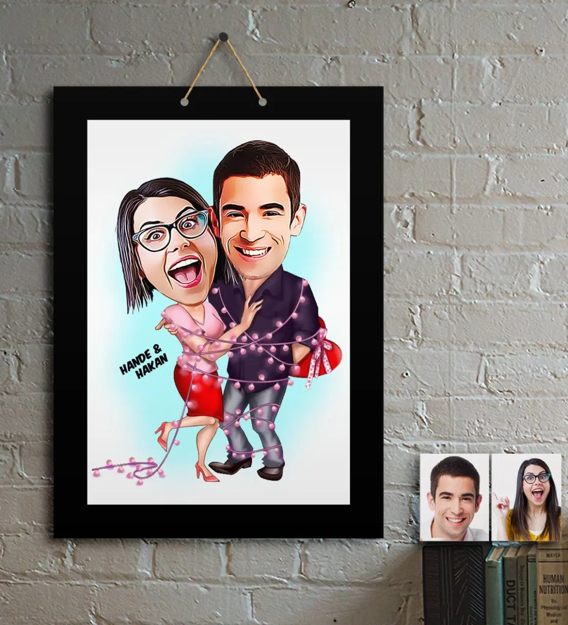 

Персонализированные Валентина мультфильм Деревянный Стол-2