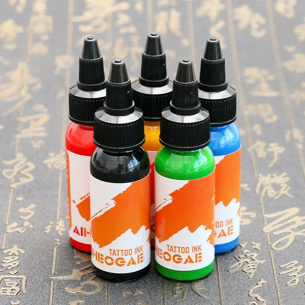 KEWER 30ML Tattoo Ink 5 Colors Tattoo Ink Set Pigments For Microblading Focus On Beauty And Body Painting Art Tattoo Supplies