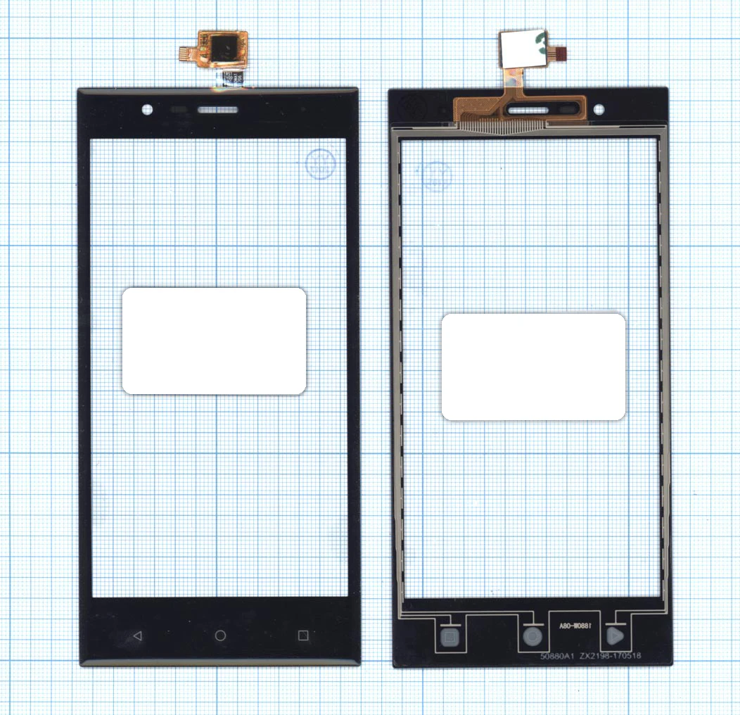 Сенсорное стекло (тачскрин) для Highscreen Boost 3 Pro SE черное