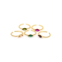 fashion luxury solitaire zircon open ring ladies adjustable design luxury wedding engagement accessories popular jewelry