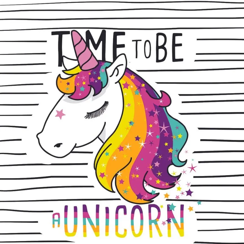 Занавеска для душа &quotвремя Быть Единорогом&quot красочные милые Волшебные