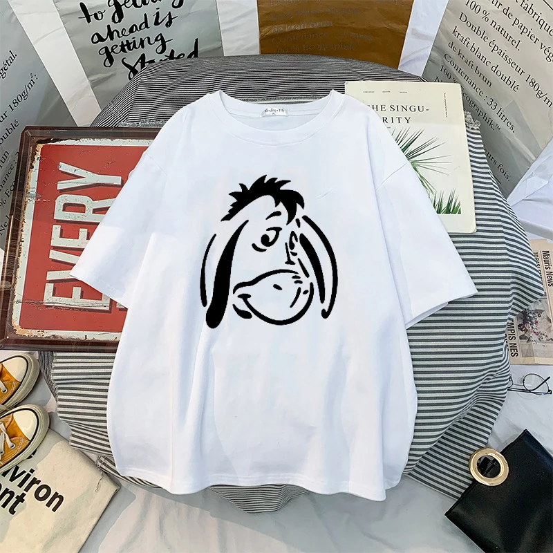 Футболка женская с рисунком и коротким рукавом в стиле аниме