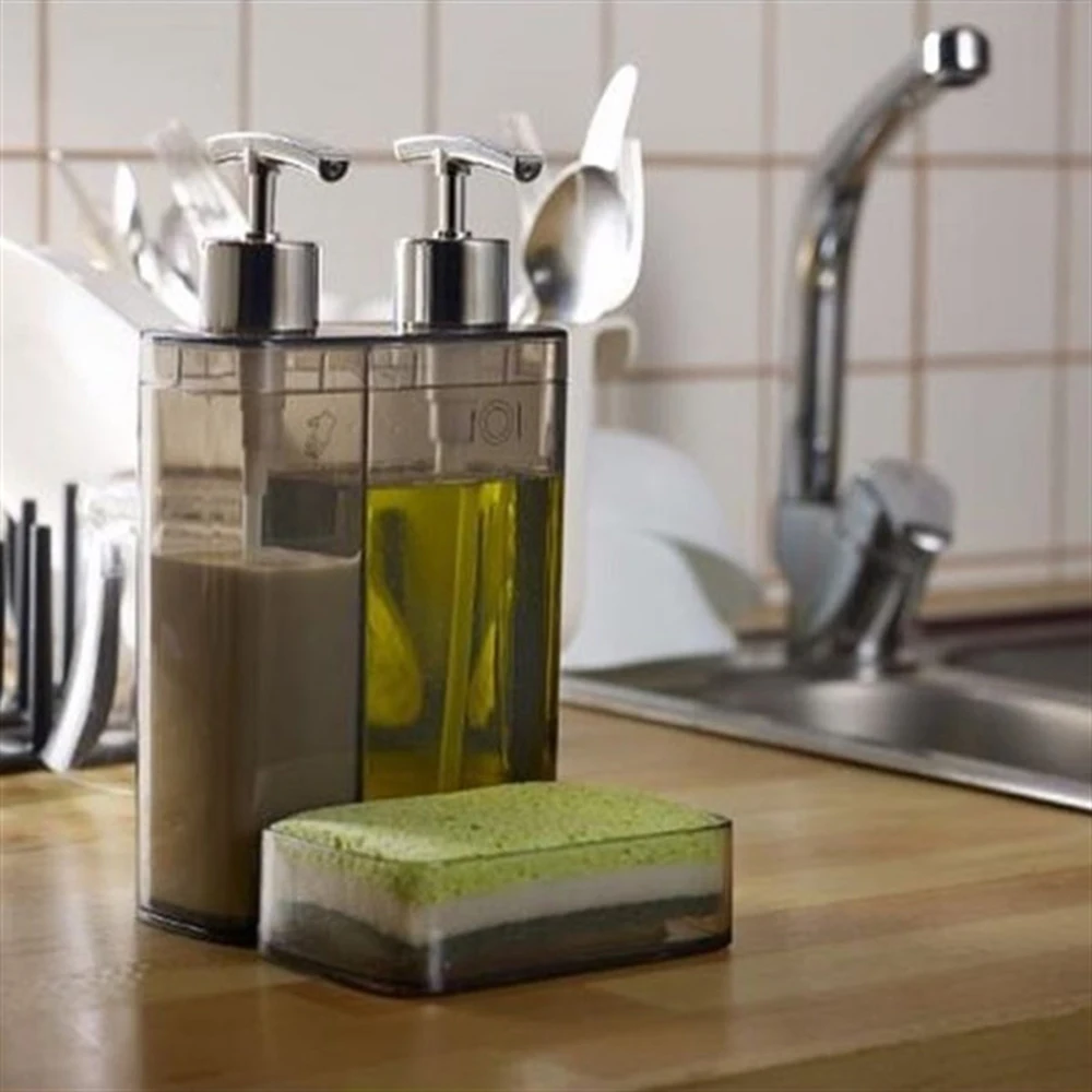 Дозатор для жидкого мыла с двойной помпой высококачественный дозатор геля душа