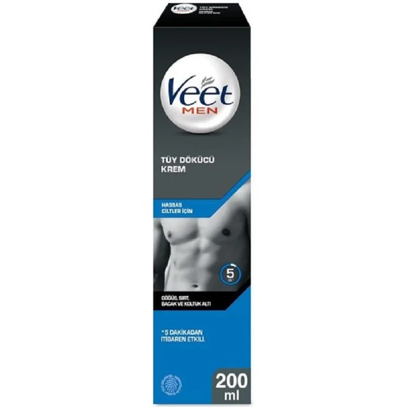 

Специальный Депиляционный Крем для мужчин Veet 200 мл, специальный уход за кожей для мужчин, уход за кожей, уход за телом
