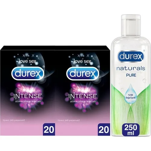 Натуральный гель-лубрикант Durex 250 мл + интенсивные Презервативы 40 дюймов | Мужская
