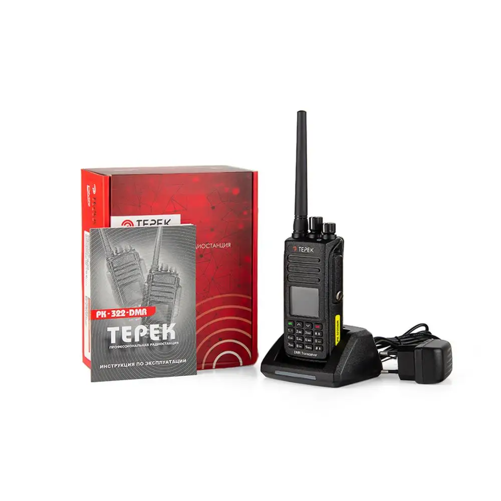 Рация Терек РК-322-DMR GPS (400-470 МГц) портативная цифровая DMR | Мобильные телефоны и