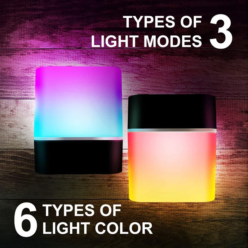 Беспроводная Bluetooth-колонка переносная USB Колонка s ночная светодиодный ная лампа
