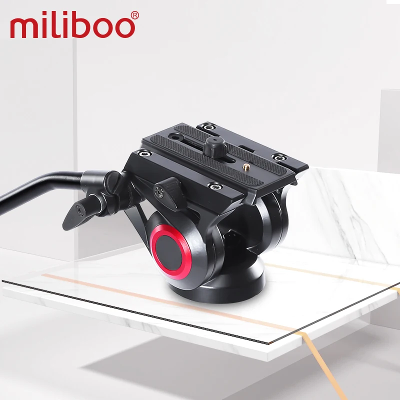 Жидкая видеоголовка miliboo 801II с быстроразъемной пластиной для штатива DSLR-камеры