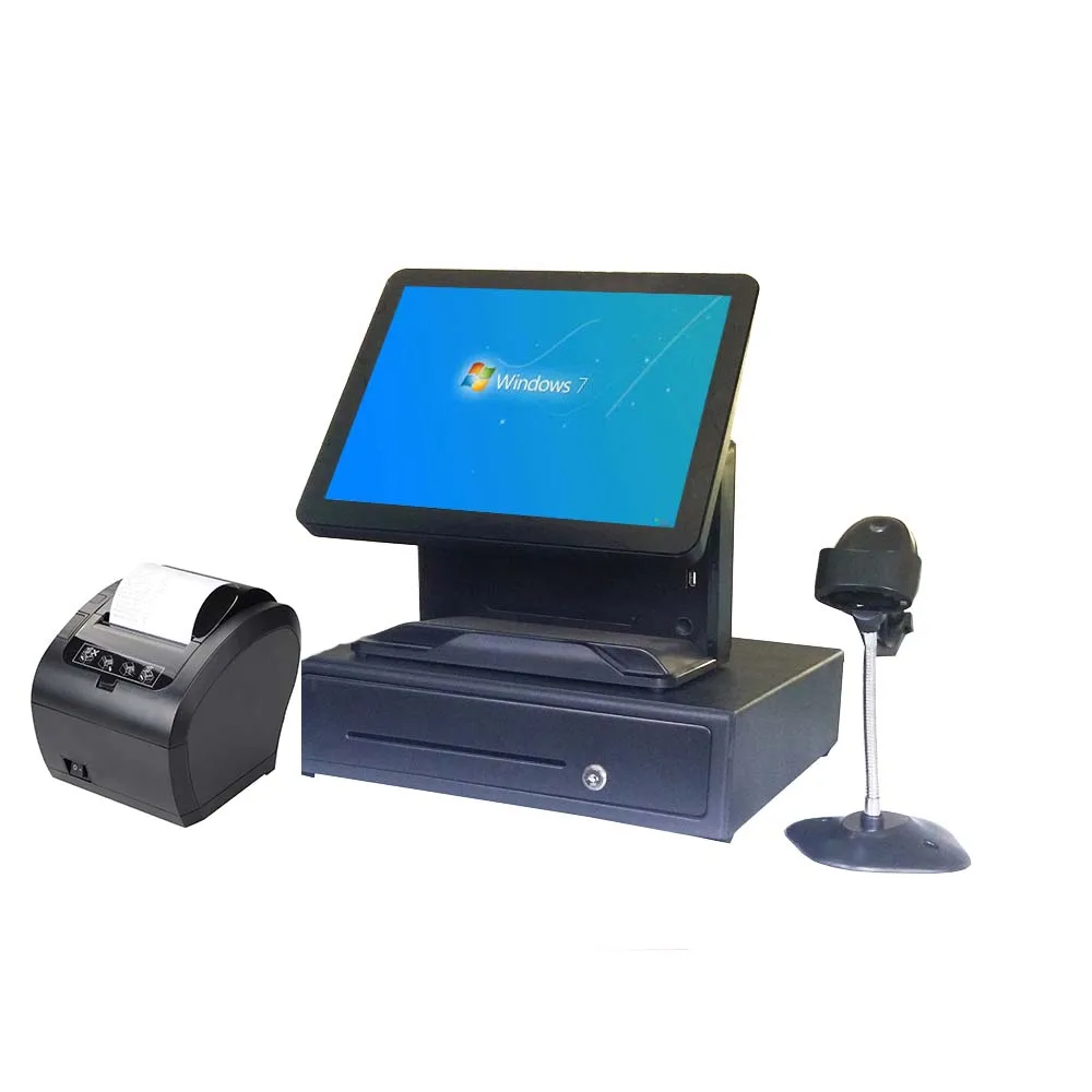 Весь набор кассовый аппарат все в одном ресторанная POS система для розничной