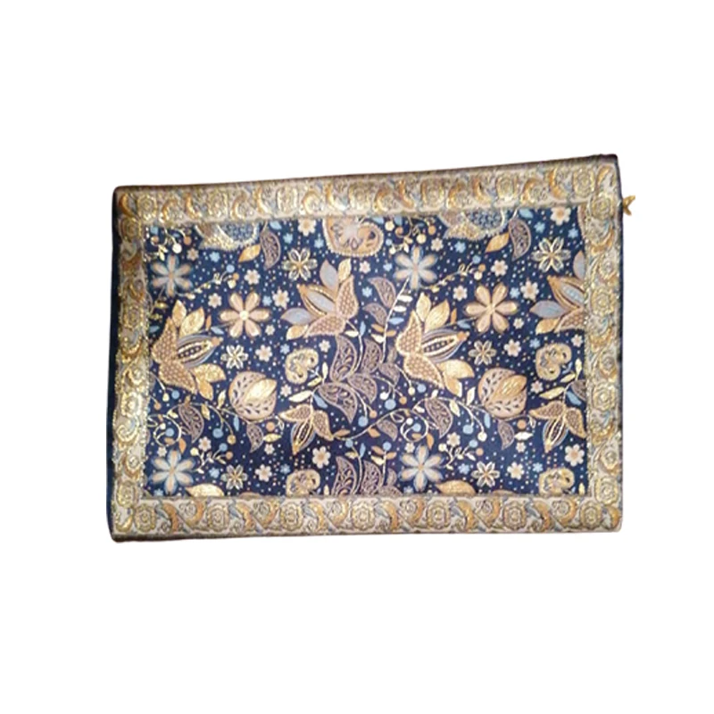 Turkish Traditional Carpet Design Bohemian Handy Storage MakeUp Zippered Envelop Bags Oriental Christmas Gifts New Year 20x25 CM