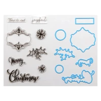 creative path clear stamp and metal cutting dies set pack diy craft scrapbooking cardmaking journaling decoration silicon seals