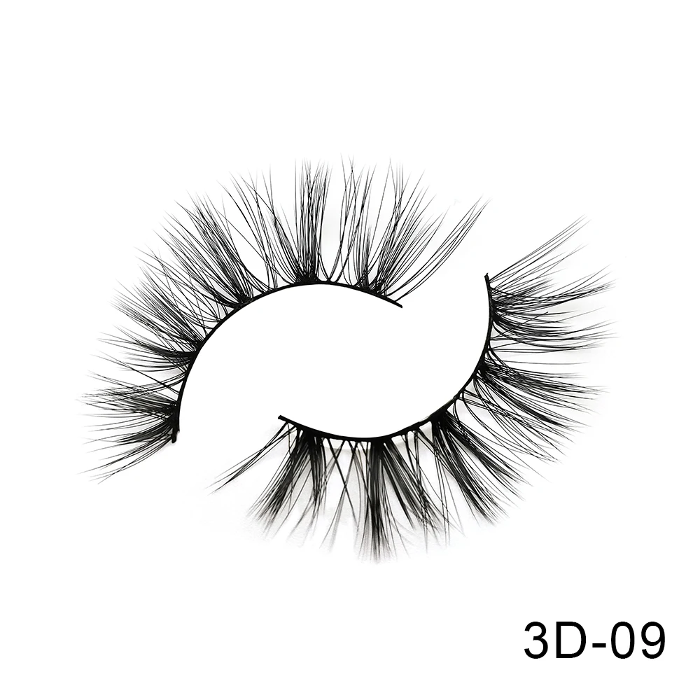 3D-09 6 пар Friholl. m Искусственные норковые ресницы натуральные длинные ресницы ручной работы макияж 25 мм Искусственные норковые ресницы 3D синтетические шелковые накладные ресницы - Цвет: 3D-09