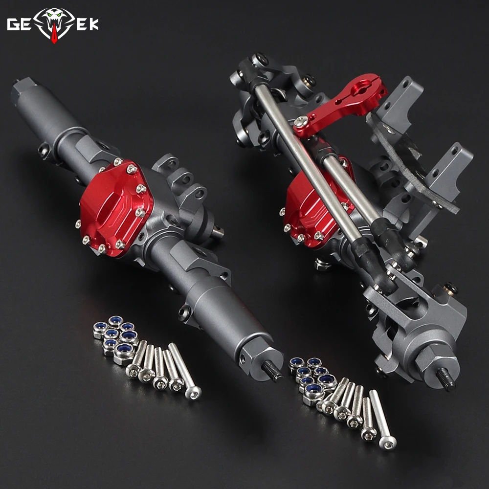 

SCX10 II AR44 Metal Front Rear Axle CNC Anodized for 1/10 RC Crawler Car Axial 90046 90047 DIY Upgrade Parts