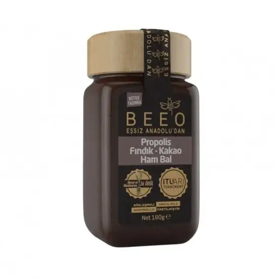 

Beeo - Cocoa + Hazelnut + Raw Honey + Propolis 180g - 6.34oz