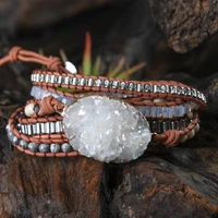 natural stone bracelet 5 wraps bracelet handmade boho bracelet for women bracelet dropshipping