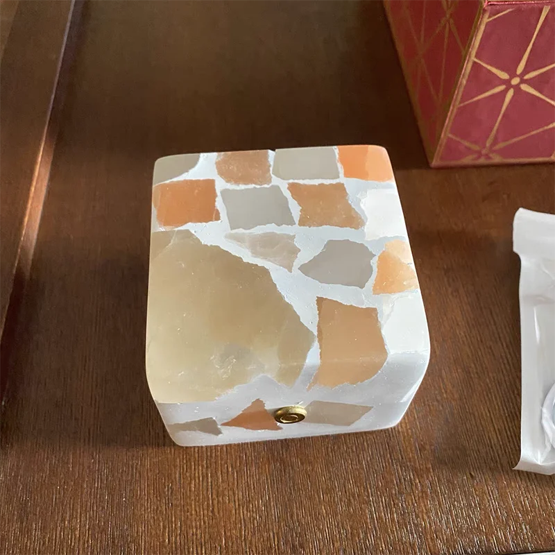 Прозрачный пластырь ручной работы со сломанным светом кубик сахара конфеты